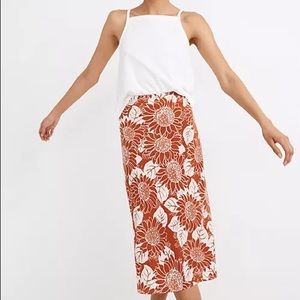 NWOT Madewell Midi Slip Skirt